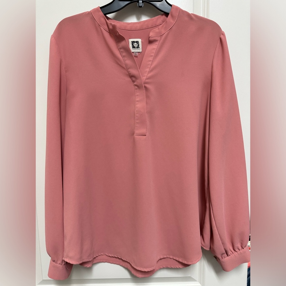 EUC Anne Klein blouse L